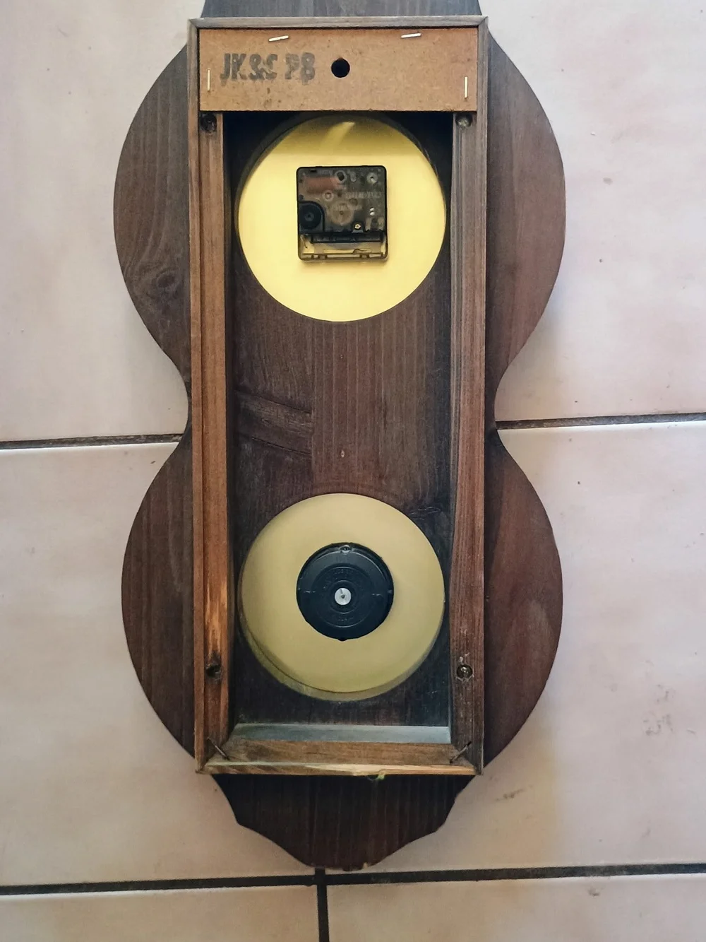 Bulova Gold & Wood Tone Wall Clock and Barometer